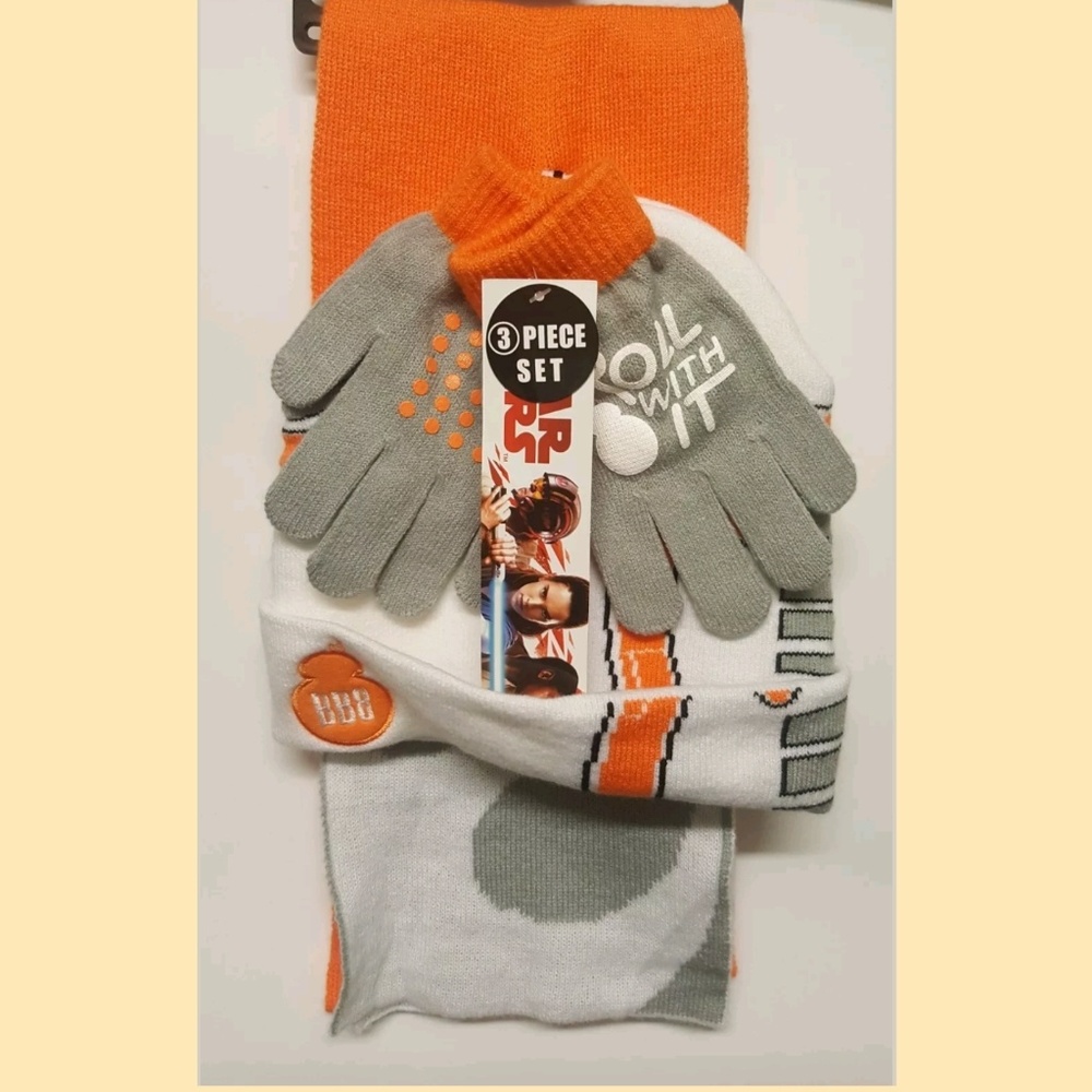 Star wars Bb8 Scraf, Beanie, Gloves